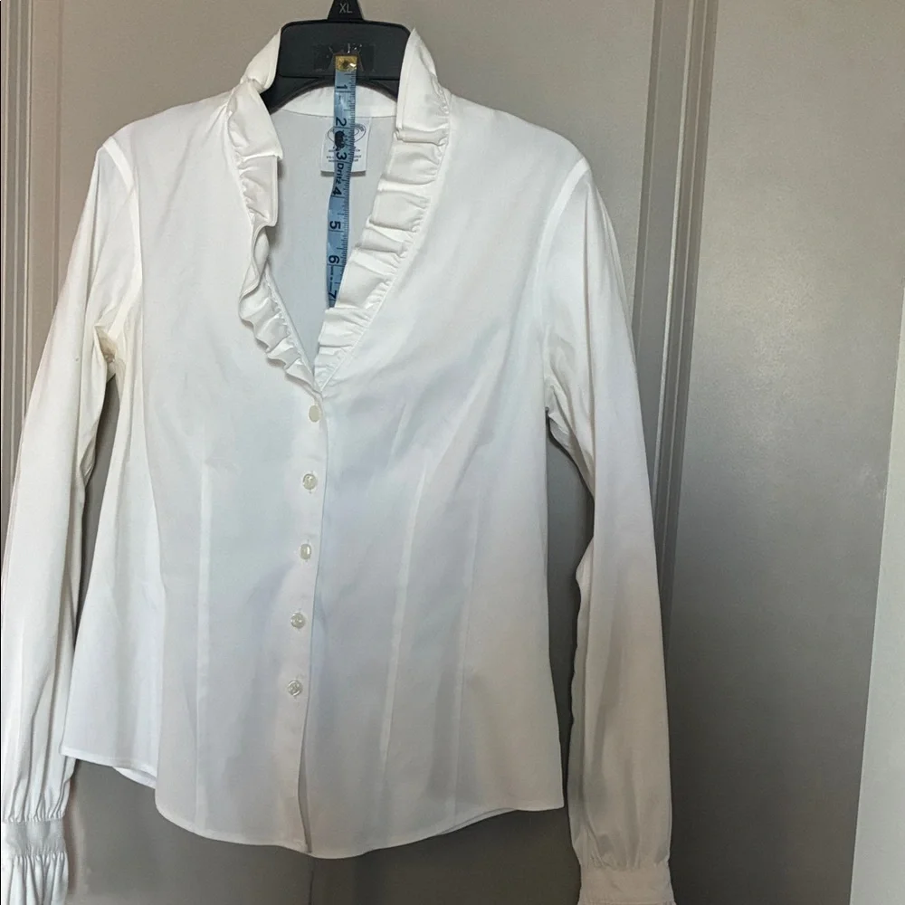 Brooks Brothers Cream Button-Up Blouse - Picture 4 of 8